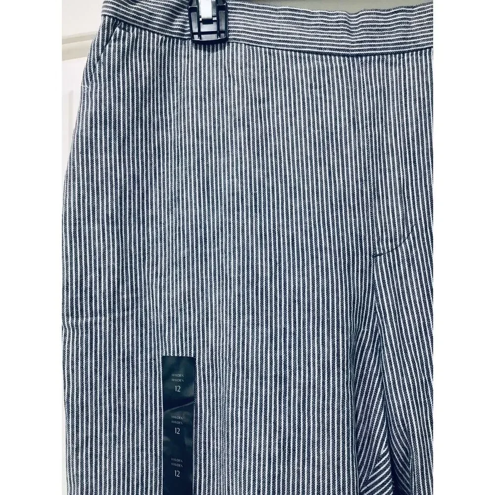 NWT❤️Banana Republic Hayden Striped pant sz12